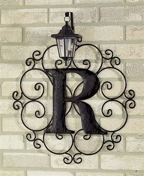 decorative metal house letters|exterior letters for house.